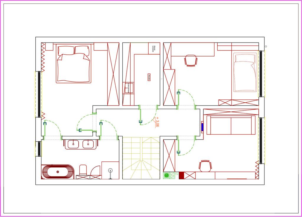 RZUT POMIESZCZEŃ PIĘTRO II
